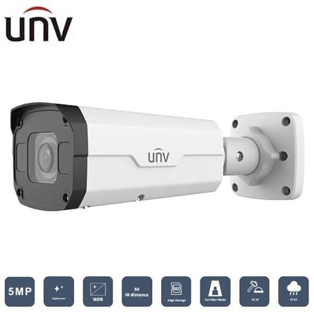 UNIVIEW UNV5MP LightHunter Bullet IP Camera(Premier Protection, WDR, Lowcost Full Cable, PoE, Electrical Interfa UNV-2325SB-DZK-I0